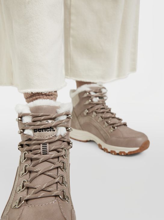 panchina lace-up boot taupe deichmann