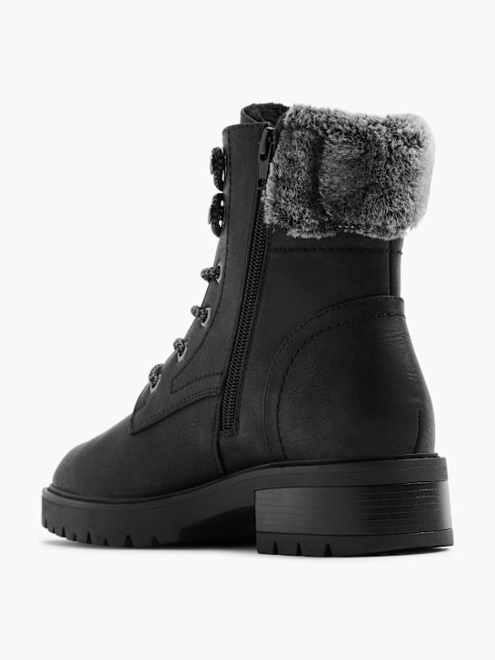 landrover lace-up boot black deichmann