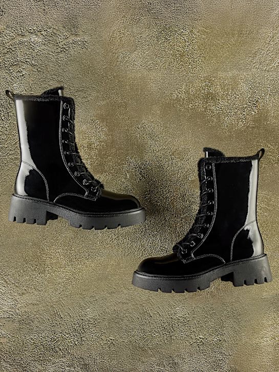 passerella lace-up boot black deichmann